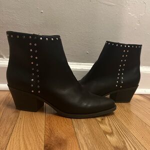 bp Black Studded Ankle Boots
